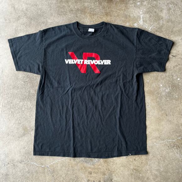 VINTAGE 90S Y2K VELVET REVOLVER TOUR T-SHIRT BAND MUSIC FADED GRAPHIC MENS XL - Picture 1 of 6